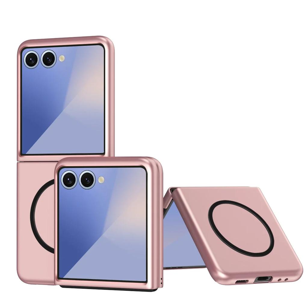 Тонкий магнитный чехол для телефона Samsung Galaxy Z Flip 7 FE 6 5 4 3 Flip7 Flip6 Flip5 Flip4 5G Матовый защитный жесткий чехол
