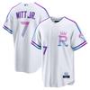 Мужская бейсбольная майка Kansas City Royals MLB Бобби Уитт-младший 7 Вышитая V-образный вырез Спортивная одежда Свободный крой