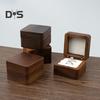 Wooden Ring Gift Box Portable Wedding Engagement Proposal Ring Storage Case Multifunction Bracelet Necklace Stud Earring Jewelry Display Holder