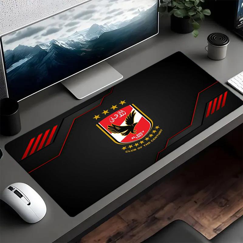 Al Ahly Fc Crest Design Mouse pad Mouse pad, Gaming Mouse Pad, keyboard pad, Desk Decor for computer notebook Fan Gift Birthday Gift