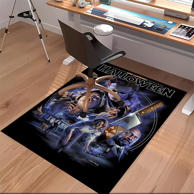 The Revenge of Michael Myers Printed Absorbent Washable Carpet, Non-Slip Bathroom Mats, Kitchen Rugs, Yoga Mat,Living Room Entrance, Camping Picnic Ru