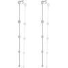 PAVOI 14K Gold Plated 925 Sterling Silver Posts Station Linear Dangle Earrings for Women | Simulated Diamond Chain Drop Earrings