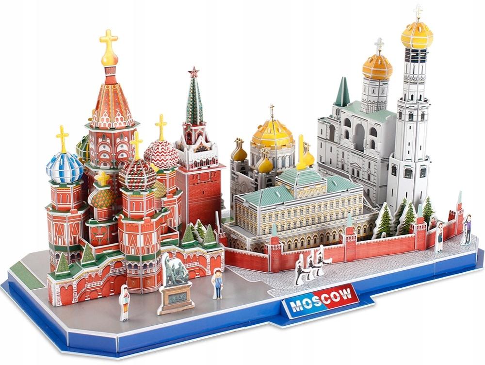 Cubic fun puzzle 3d city line moscow moskwa cubicfun 107 elementów mc266h