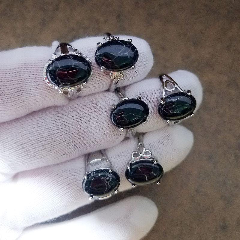 20 шт., женское ювелирное кольцо с бирюзовым указательным пальцем