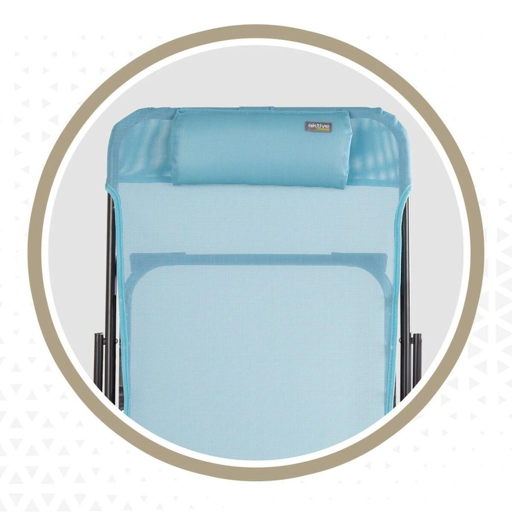 Aktive Folding Hammock Blue 52 X 87 X 77 Cm (4 Units)