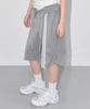 Fancy Club Button-Up Bermuda Sweatpants (Gray) F25Qd817