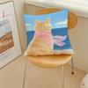Cartoon Pink Scarf Kitten Cute cushion cover Pillow Cover Decoration Room Home Sofa living Office Car Nordic Simplicity