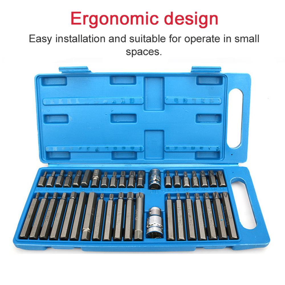 40 шт., велосипедный внутренний шестигранник из хром-ванадиевой стали, двенадцать точечных бит, комбинированный набор головок для велосипеда