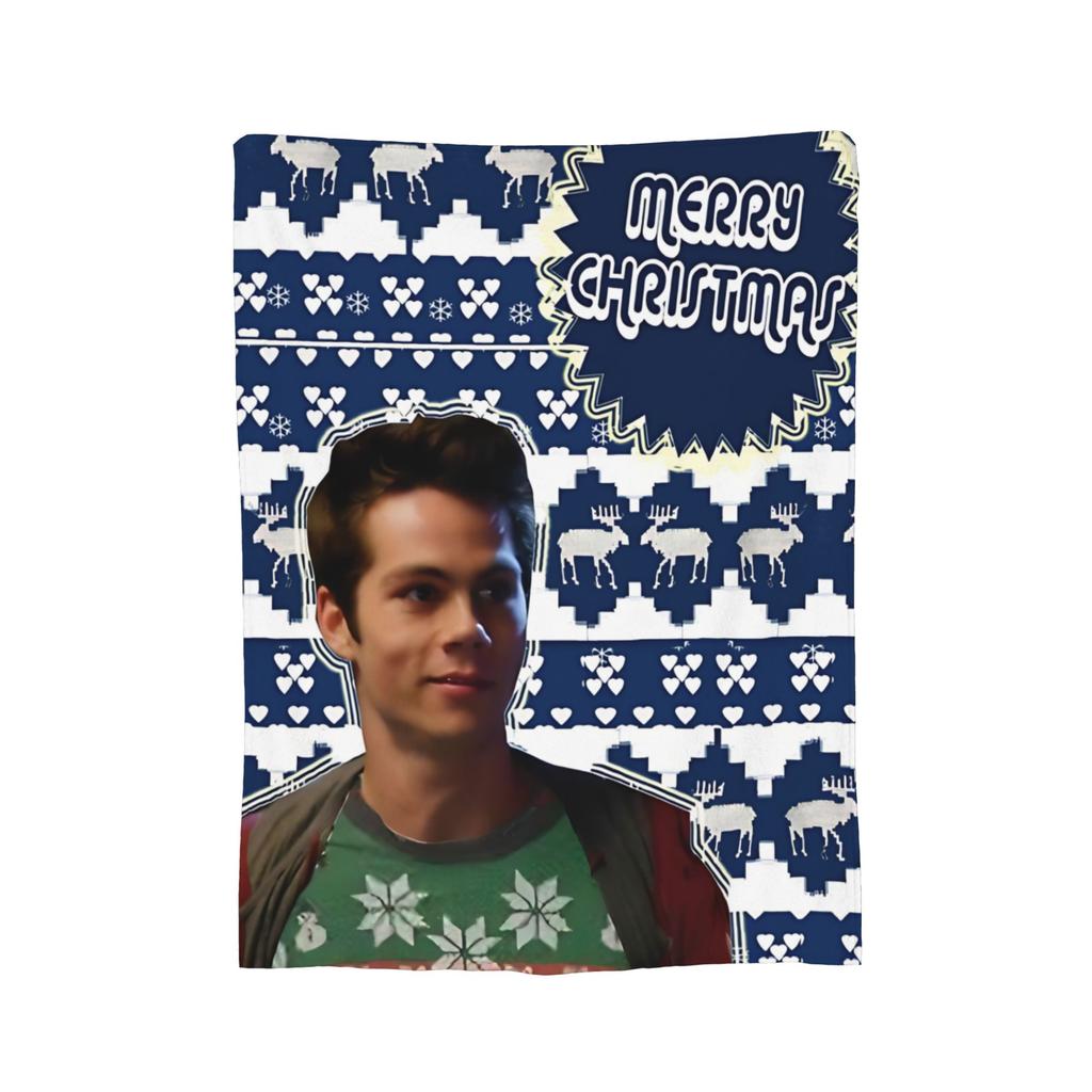 Dylan O'Brien Teen Wolf Blankets Flannel Vintage Breathable Throw Blankets for Home Autumn/Winter,