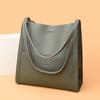 Trend Women Simple Bag Female Luxury Shoulder Bags Lady New Soft Leather Designer Tote Bucket Branded Large Handbag Purses