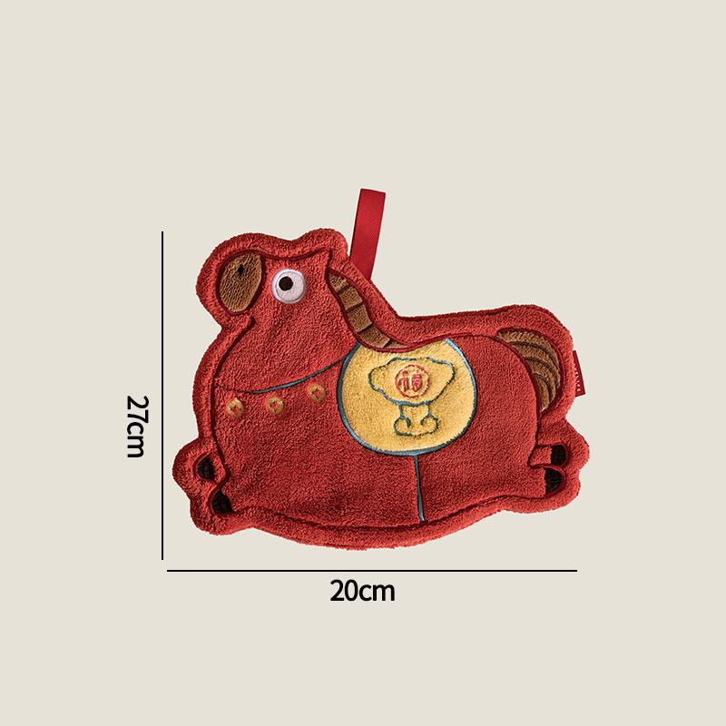 Новый год 2025 Полотенца для рук Полотенца для вытирания на Китайский Новый год Супервпитывающее полотенце для рук Принадлежности для уборки дома и кухни