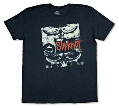 Slipknot-Рога-Большая Черная Футболка