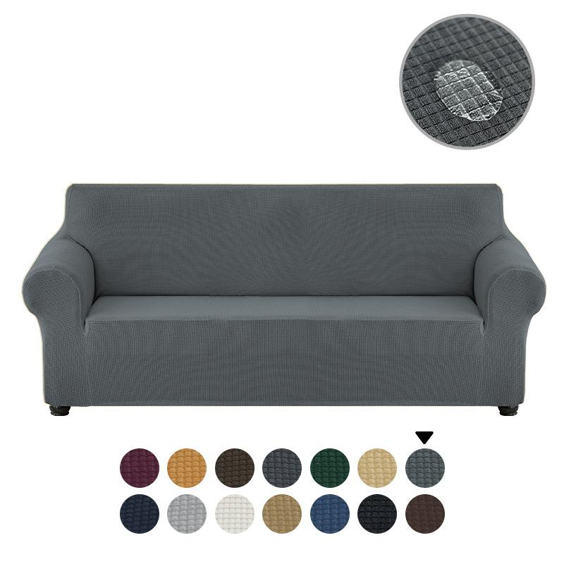 Waterproof Elastic Sofa Covers 1/2/3/4 Seats Solid Couch Cover Sofa Slip Cover Protector Bench Covers
