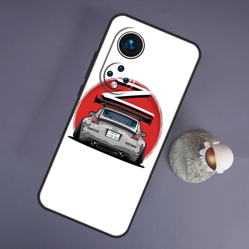 Sports Car JDM Drift 350Z 370Z For Huawei Honor Magic 5 Lite 70 50 X8 X9 a P20 P30 P40 P50 P60 Pro P Smart Nova 9 5T Case
