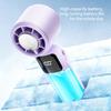 Ultra High Speed Portable Handheld Fan Semiconductor Ice Compress Cooling 100-Speed Stepless Rechargeable Mini Fan for Travel