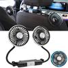 2025 USB Вентилятор для охлаждения спинки автомобильного сиденья с вращением на 360° Автомобильный домашний вентилятор для охлаждения с двойной головкой, вентилятор для вентиляции подголовника салона автомобиля