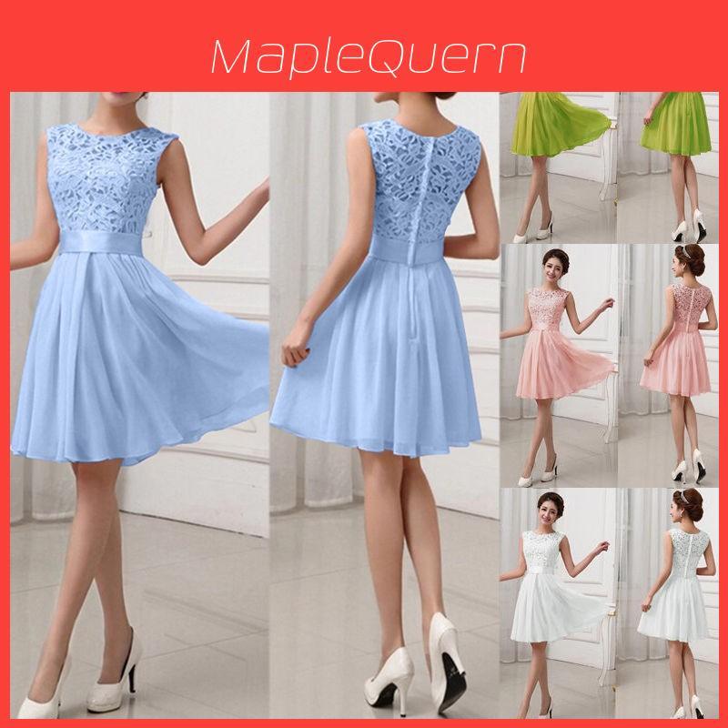 Elegant Women's Short And Long Formal Evening Party Ball Gown Prom Bridesmaid Dress