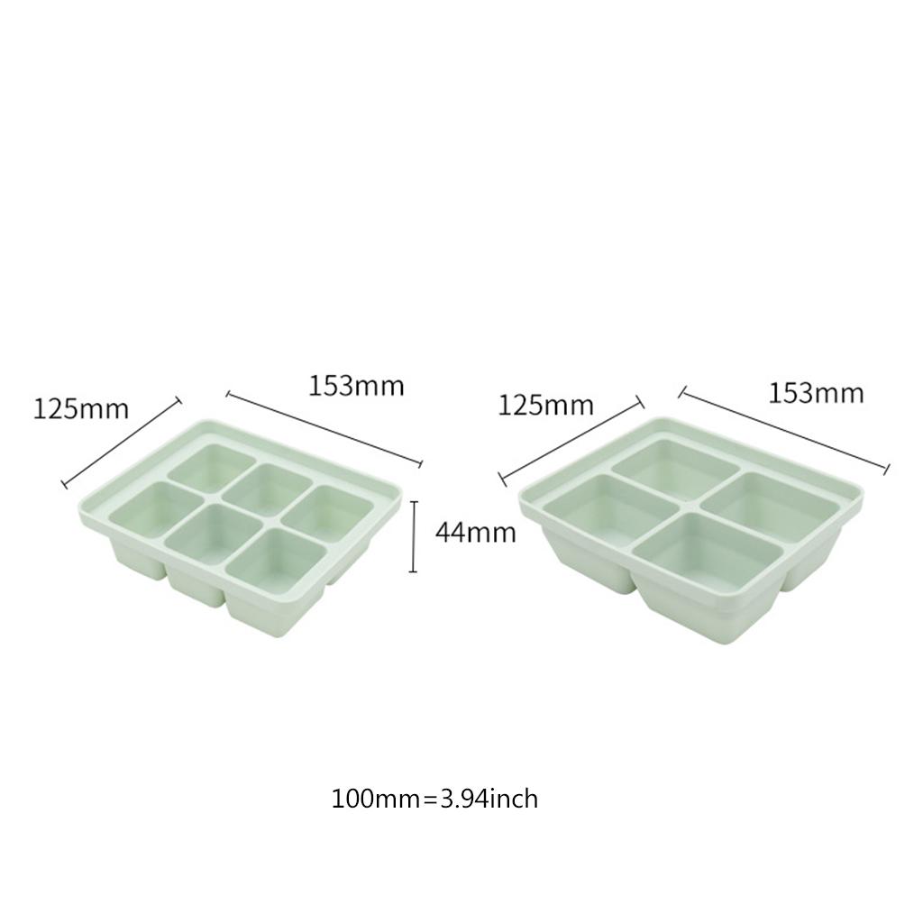 Morandi Color Big Grid Ice Cube Mold Бытовая форма для кубиков льда с крышкой Квадратная форма для кубиков льда Формы для кухонных принадлежностей