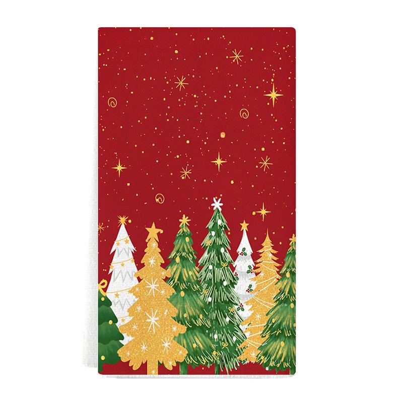 Рождество Рождественская Атмосфера Рождественские Украшения Микрофибра Принадлежности для Ванной Ручные Полотенца Носовой Платок 40x60см
