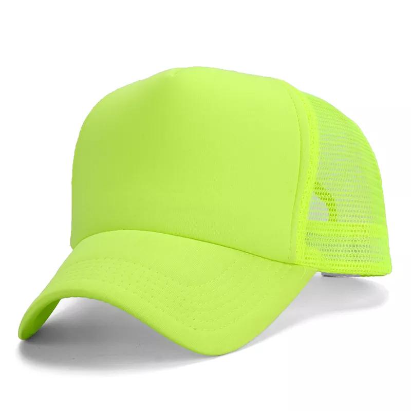 OEM 5 Panel Sport Cap Gorras Foam Mesh Trucker Hat Custom Logo Design Pattern 3D Embroidery Sublimation Print Promotional Hat