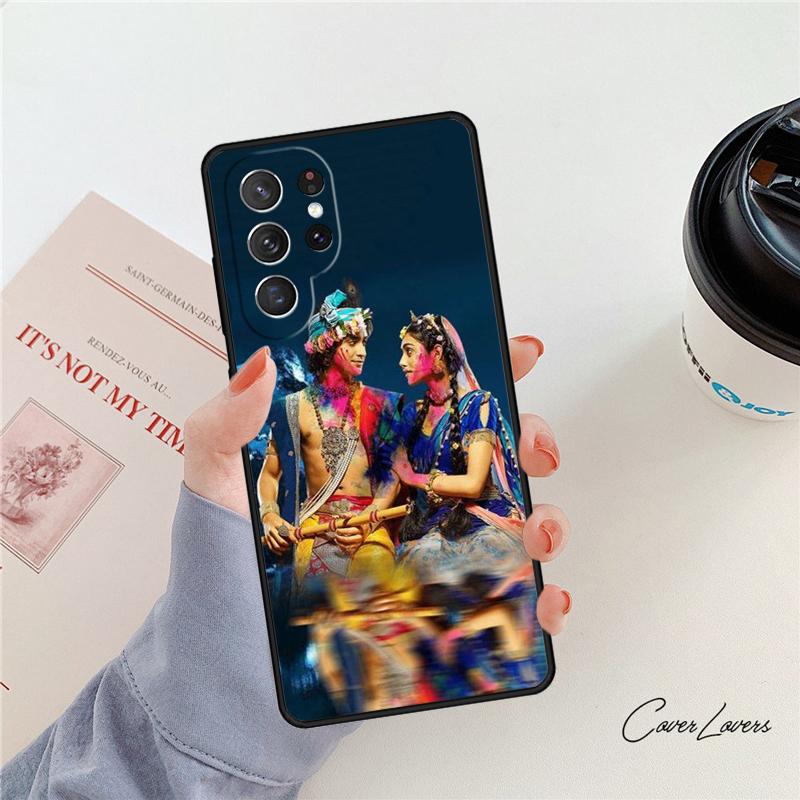 Чехол для телефона Lord Krishna Radha Для Samsung Galaxy S24 S25 S23 S22 Ultra Note 10 20 Plus S20 S21 FE Cover