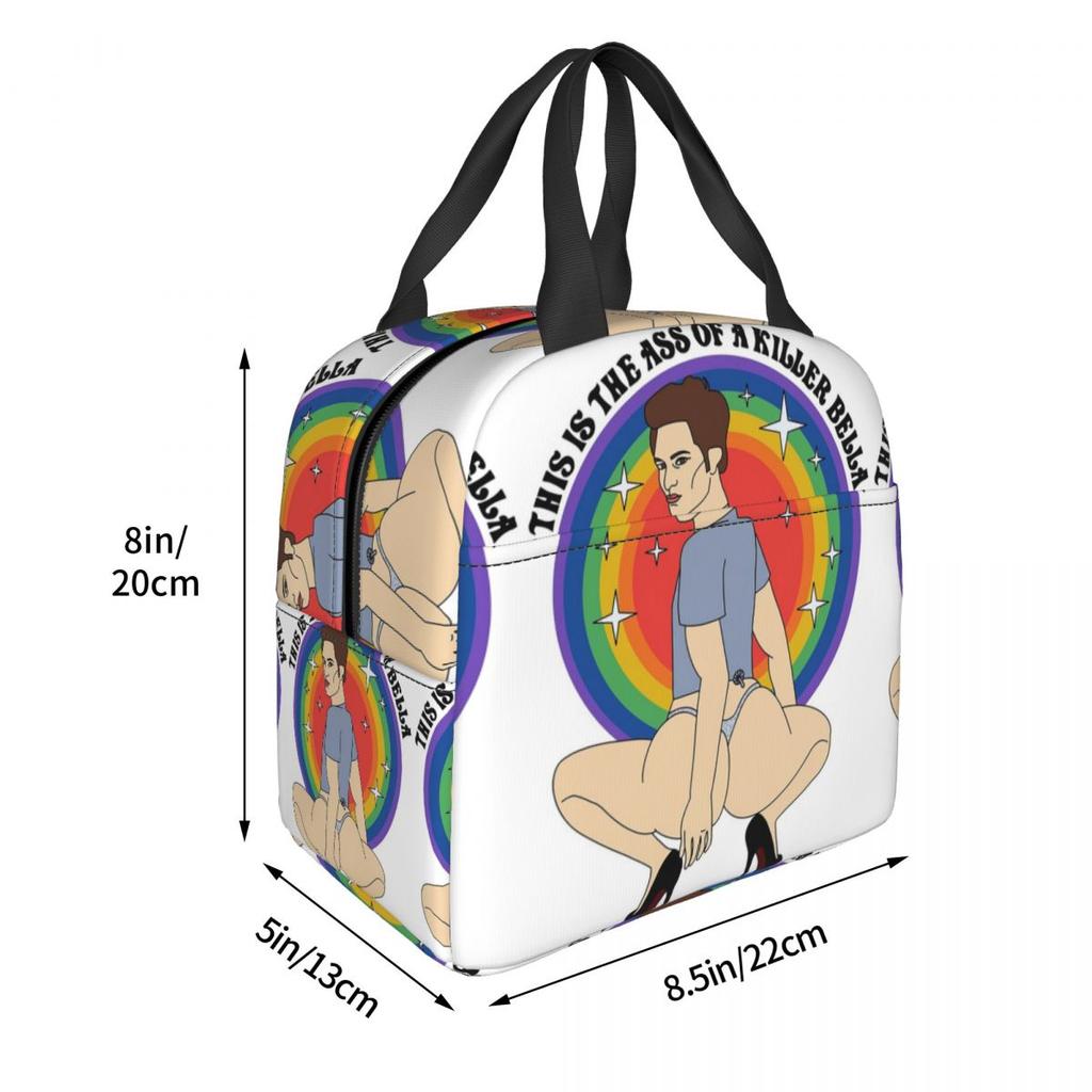 This Is The Ass Of A Killer Bella Funny Robert Pattinson Mem Insulated Lunch Bag for Women Children Food Boxes Thermal Lunch Box