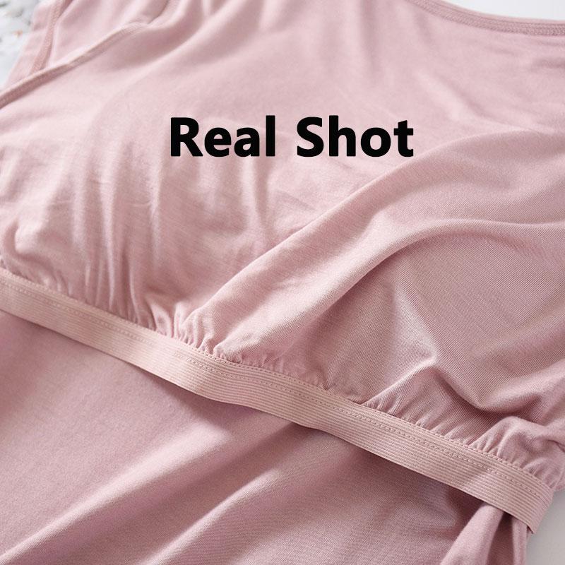 M-3XL 9 цветов женские модальные хлопковые футболки со встроенным бюстгальтером с подкладкой, футболки для женщин