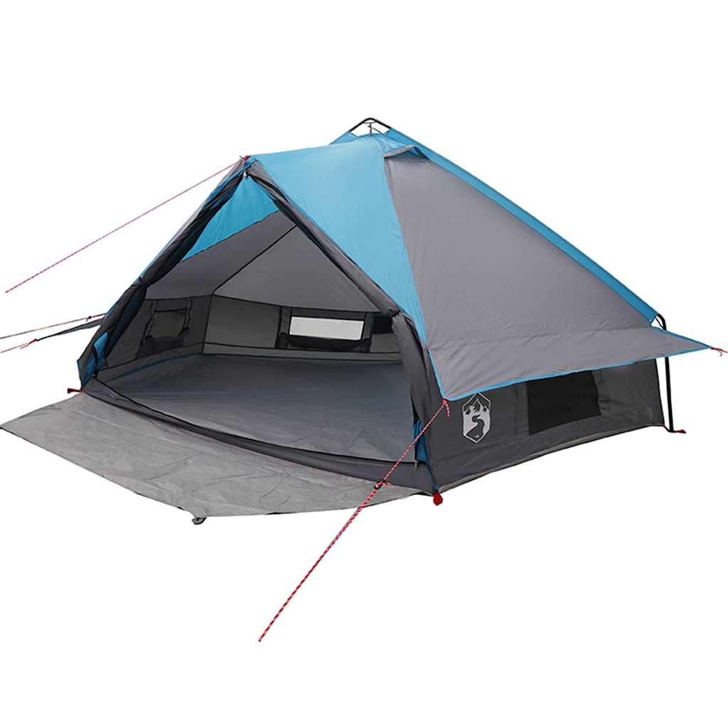 Teepee Tent for 8 Persons Blue and Grey 490 x 410 x 210 cm