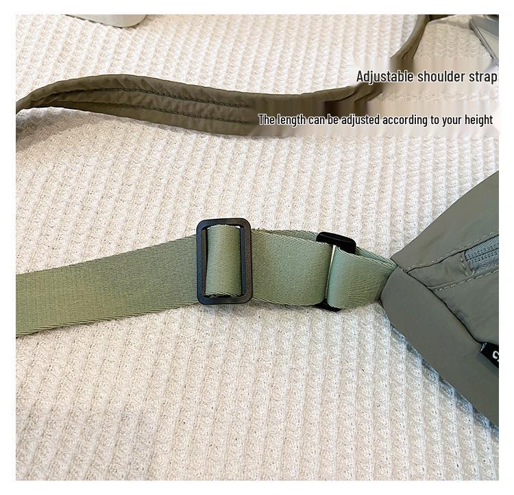 Сверхлегкая водонепроницаемая нейлоновая сумка кроссбоди - Женская большая вместимость, универсальная подмышечная сумка-седло