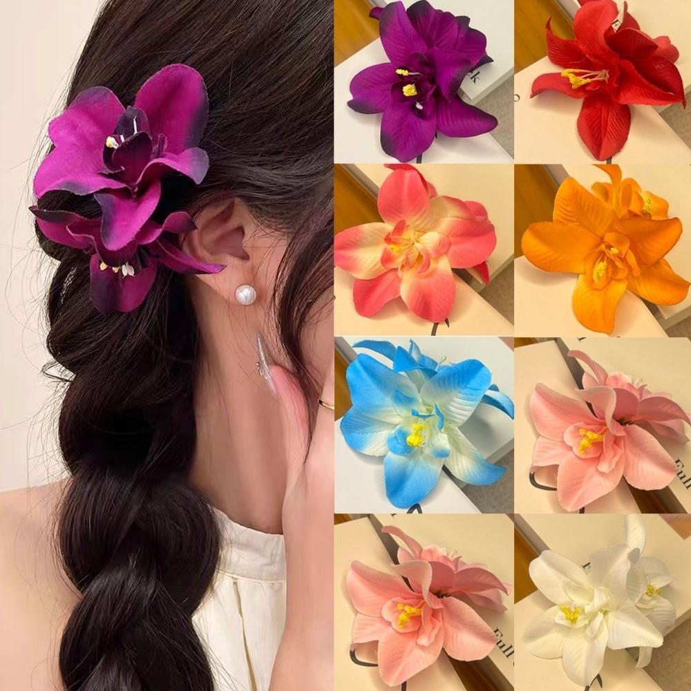 Bohemian Flowers Hair Clips Plastic Hair Accessories New Sweet Barrette Seaside Vacation