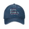 Hawk Tuah 24 Spit On That Thang Unisex Women Baseball Caps Hawks Distressed Washed Caps Hat Vintage Outdoor Summer Headwear