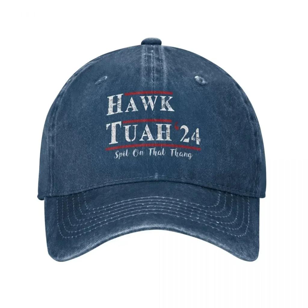 Hawk Tuah 24 Spit On That Thang Unisex Women Baseball Caps Hawks Distressed Washed Caps Hat Vintage Outdoor Summer Headwear