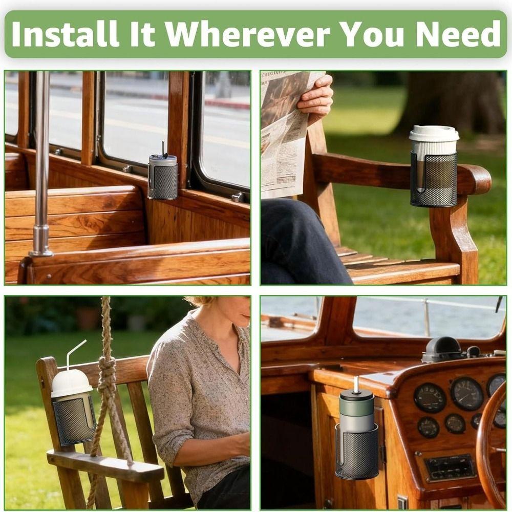 Drill Free Anti-Slip Drink Holder Fully Covered Drink Holder Anti Fall Car Cup Holder Office Use