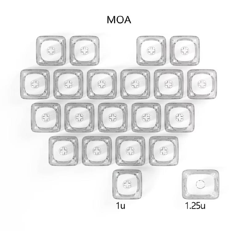 21 шт. ПК Пустой Сердцевиной Колпачок Клавиши MOA Профиль 1U 1.25U Дополнения Игровой Колпачок Клавиши DIY Клавиша Кнопка Клавиатуры