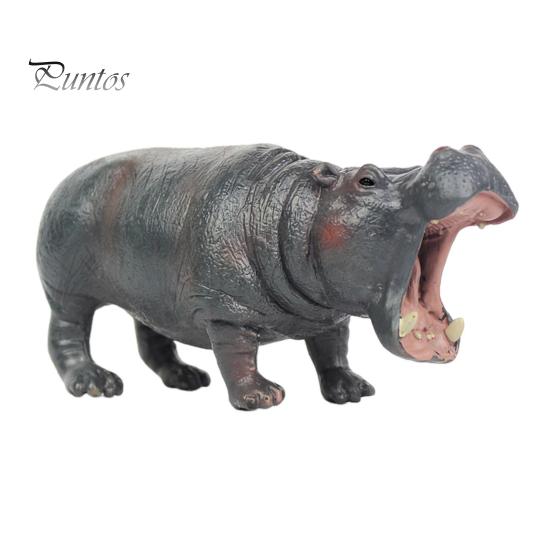Фигурка бегемота, реалистичная модель бегемота, скульптура, настольное украшение, речная лошадь, украшение, детская развивающая игрушка в виде животного, подарок для малышей, мальчиков и девочек