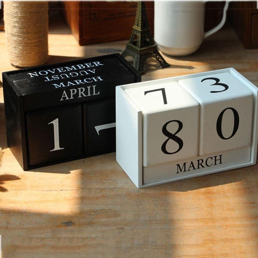 МДФ деревянный вечный календарь вечные блоки кубический календарь простые строительные блоки календарь офис