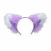 Fluffy Realistic Texture Faux Fur Cat Ears Flexible Animal Headband  Anime Cosplay