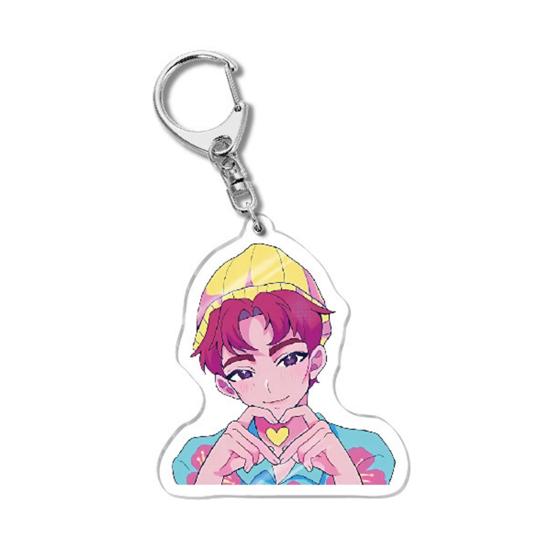 Корейский Поп Мультфильм Шарм Акриловый Аниме Персонаж Мальчик Тигр Брелок Шарм Милый Шарм для Сумки Рюкзака