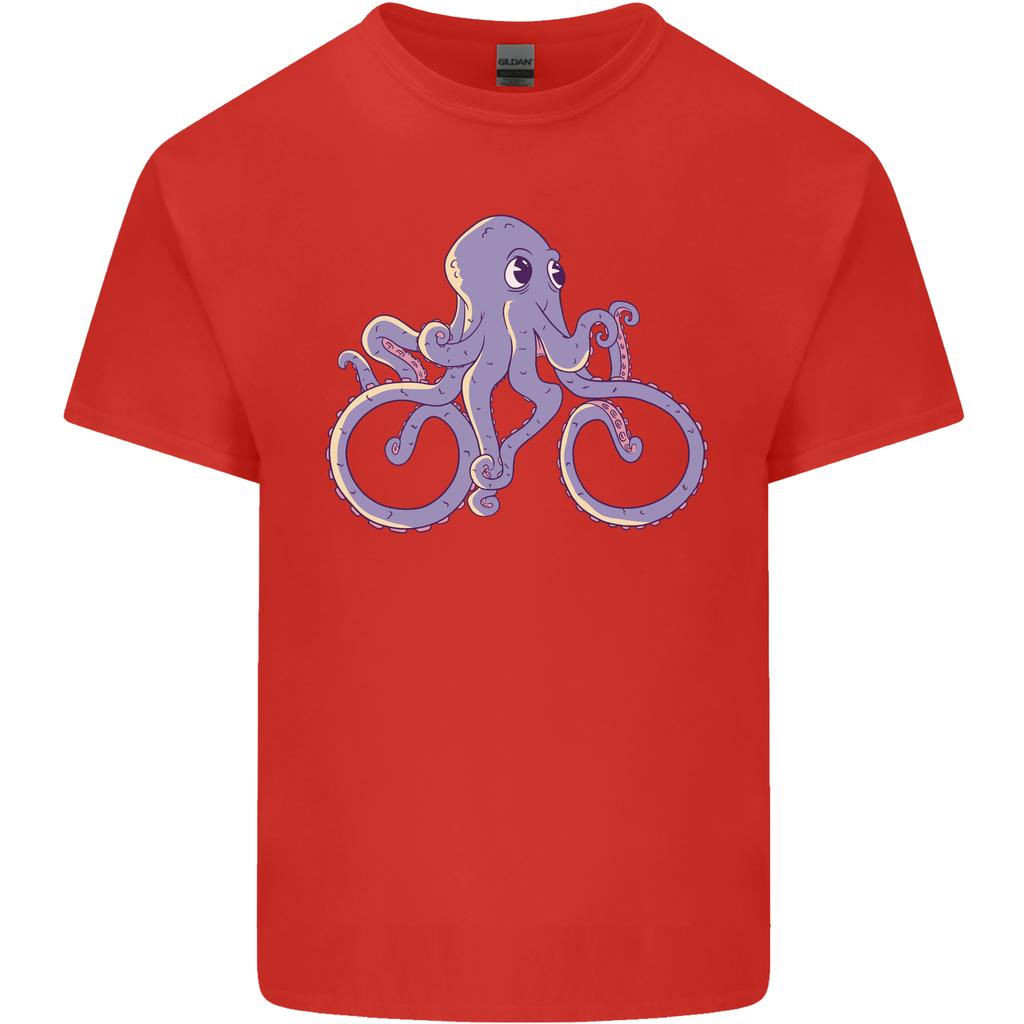A Cycling Octopus Funny Cyclist Bicycle Unisexs Light Cotton TShirt