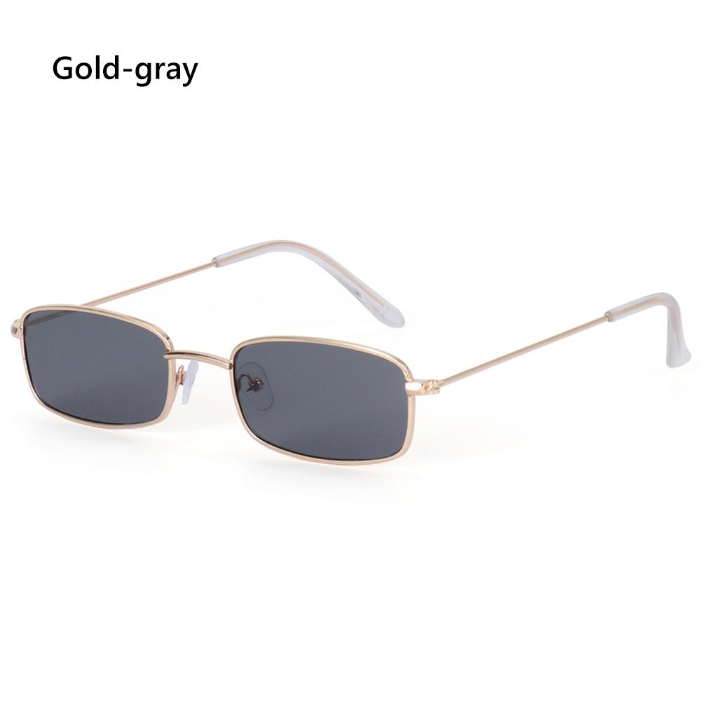 Retro Small Oval Sunglasses Womenbrand Design Shades Classic Candy Color Metal Rectangular Sun Glasses Korea Fashion Eyewear
