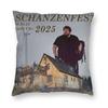 Плакат Drachenlord Schanzenfest 9.8. Ткань для печати наволочек Декоративные чехлы на подушки Чехол для подушки Квадратный 18'' для дивана