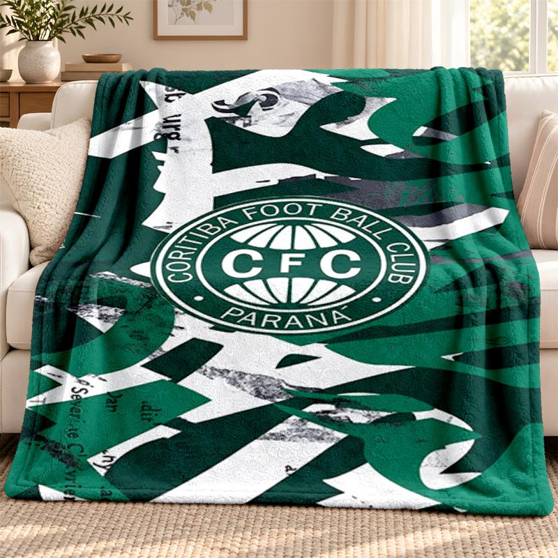 Coritiba FC blanket Flannel Blanket Soft Cozy Plush Throw for Sofa Bed Lightweight Home Decoration Outdoor camping