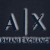 Armani Exchange SS24 Свитшот повседневный с круглым вырезом и принтом-буквами Мужской свитшот Темно-синий 3DZMSA-Z9N1Z-1583