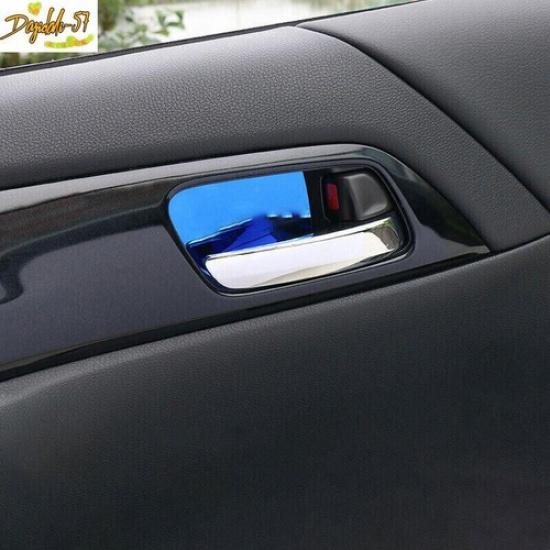 4*For Honda Accord 9th 2014-2017 Blue Titanium Interior Door Bowl Stickers New