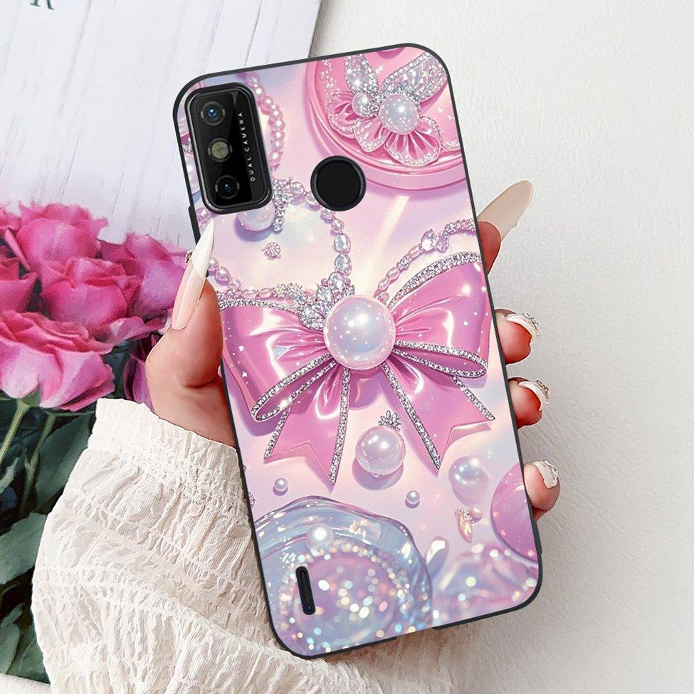 For Tecno Spark 6 Go KE5j KE5k Case For Tecno Spark Go 2020 KE5S Cover Silicone Cute Fashion Flowers Funny Painted Back Cover
