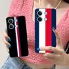 Red Blue Stripe Mobile Phone Case for Xiaomi Redmi 15 14 13 12 A5 3 2 1 C Plus 4G 5G Colorful Printing Cover Pretty Luxury