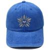 Sunflower embroidery washed retro soft top baseball cap personalized men's and women's leisure outdoor sunshade cap tide