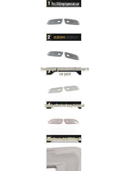 GL8 Avenir Rear Seat Side Speaker Cover Decorative Sticker for Land Zun 6-Seater, Compatible with 20 Models