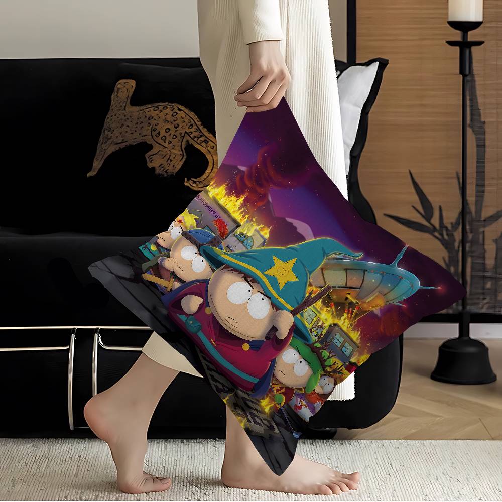 Classic Animation SSouth Cartoon Park Pillow Cover Sofa Cushion Cover Home Room Decoration Children Gift