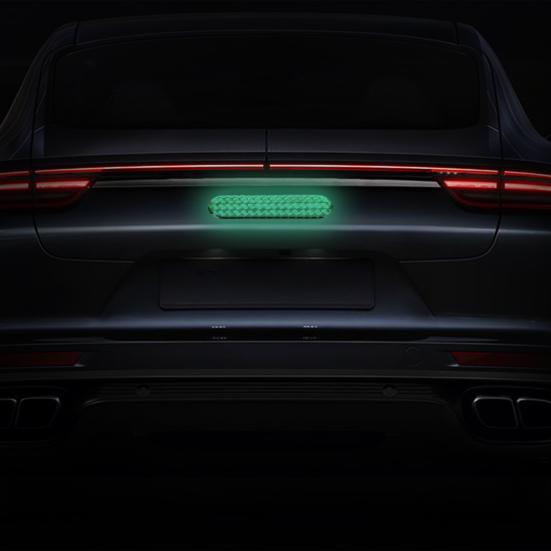 4Pcs/Set Car Reflective Sticker 3D Epoxy Self-adhesive Weather Resistant High Brightness Safety Warning Auto Door Decal Automobile Supplies